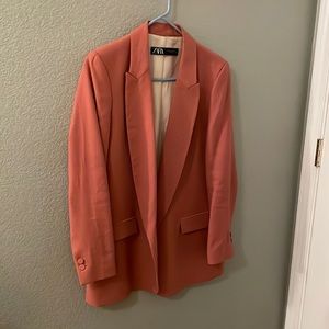 Zara Pink Blazer in Size M